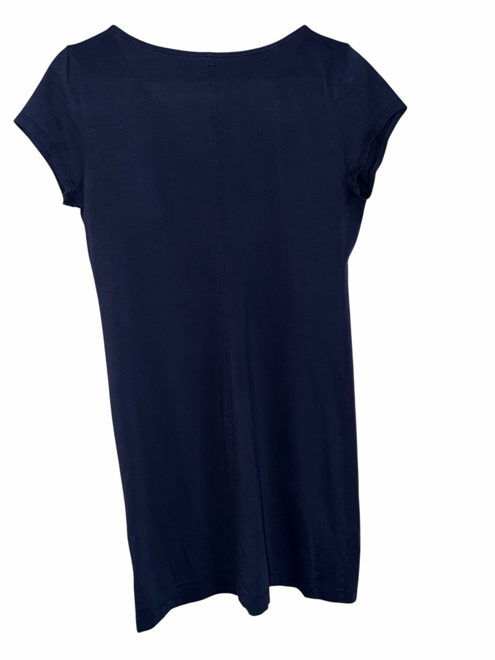 Lilly Pulitzer Brewster T-Shirt Dress Navy Blue White Rope Trim Pima Cotton Sz M - Picture 4 of 12